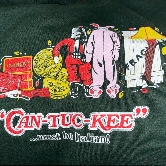 A CHRISTMAS STORYšsweatshirt Kentucky āfragile-Must be ITALIAN!ā Fits M/L! EUC! - Picture 5 of 8